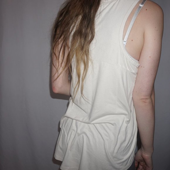 Super Soft White Flowy Tank - Picture 4 of 6